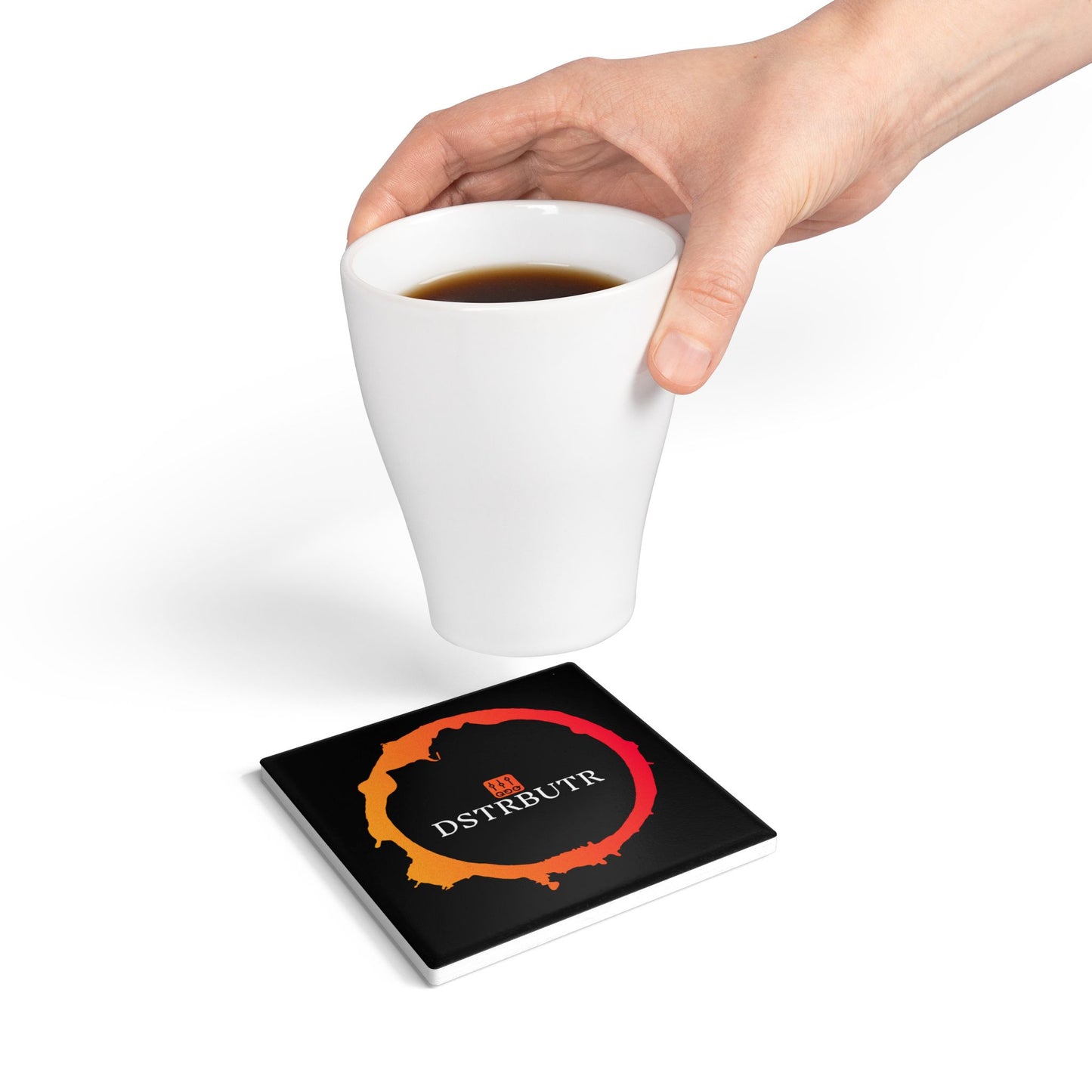 NEW DSTRBUTR Ceramic Coaster